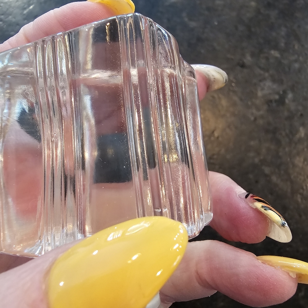 Vintage '30s-40s MCM Fostoria Sunray hand blown glass "Rye" decanter - Picture 8 of 16